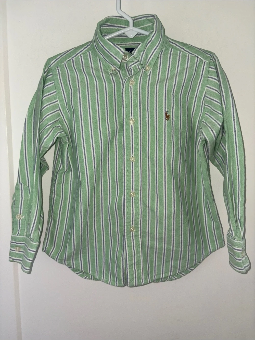 NWOT vintage Ralph Lauren striped oxford cloth shirt boy's 4/4T